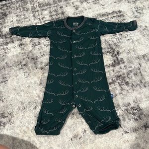 Kickee pants 3–6 month pine deer convertible gown/romper